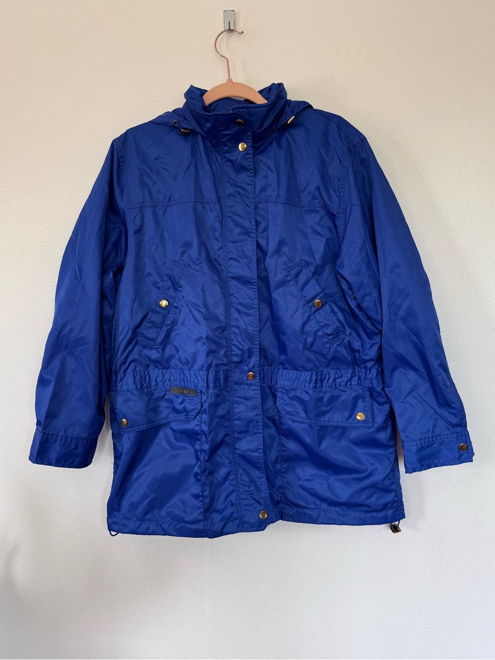 Lauren Ralph Lauren Marine Supply Co Royal Blue Hooded Utility Jacket Sz M - Picture 2 of 14